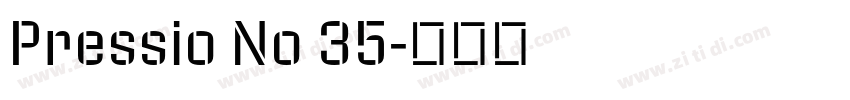 Pressio No 35字体转换